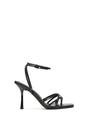 Black 'Ottoline' Strappy Stiletto Heeled Sandals With Ankle Strap, Image 1 of 6