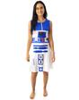White Star Wars R2D2 Women's Cosplay Costume Dress, Image 1 of 6