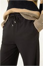 Black Wide Leg Ponte Trousers, Image 5 of 5