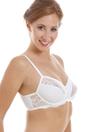 White Floral Lace Soft Cup Underwired Bra, Image 5 of 5