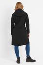 Black Enya Longline Waterproof Softshell Jacket, Image 3 of 6