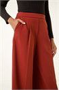Rust Wide Leg Premium Stretch Culottes, Image 5 of 5