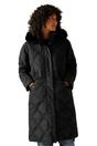 Black Regatta Black Freyla Padded Jacket, Image 4 of 5