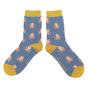 Aquamarine 1 Pack Novelty Animal Patterned Bamboo Socks, Image 3 of 4