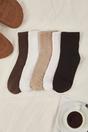 Multi 5 Pack Cotton Knit Crew Socks, Image 1 of 3