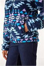 Midnight Nordic Print Funnel Fleece Jacket, Image 6 of 6