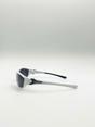 White Outdoor Racer Sunglasses with Hard Case, Image 3 of 4