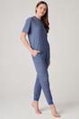 Blue "Boom Bloom!" Bamboo Pyjama Set, Image 2 of 6