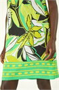 Lime Tropical Leaf Border Shift Dress, Image 5 of 5
