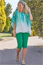 Emerald Stretch Knee Length Shorts, Image 3 of 4