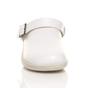 White AJVANI White Low Wedge Slingback Clogs Mules, Image 6 of 6