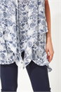 Ivory  Paisley Print Crinkle Tunic Top, Image 4 of 8