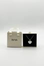 Silver Heart Shape Pendant Necklace - Gift Boxed, Image 3 of 5