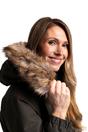 Dark Green Celebrity Insulated Longline Parka Jacket, Image 3 of 5