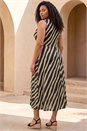 Black Curve Twist Front Stretch Dress, Image 2 of 4
