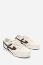 Beige 'Caia' Court Lace up Trainer with Stripe detail, Image 4 of 8