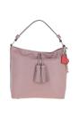 Pink 'Musette' Real Leather Hobo Bag, Image 1 of 5