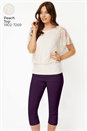 Plum Cropped Stretch Trouser, Image 6 of 7