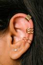 Black Gold-Plated 3-Piece Adjustable Non-Piercing Helix Ear Cuff Set, Image 2 of 2