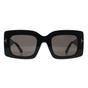 Black Square Shiny Black Grey with Light Mirror Brigitta FT1188, Image 1 of 3
