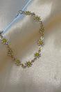 White Sunflower Charm Bracelet Boho Daisy Summer, Image 2 of 2