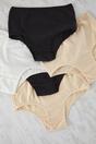 Multi 5 Pack Plain High Waist Seamfree Briefs Set, Image 2 of 3
