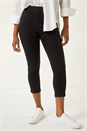 Black Shape Enhance Stretch Crop Jeggings, Image 3 of 5