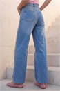 Light Denim Wide Leg Stretch Jean, Image 4 of 4