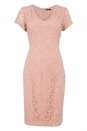 Rose V-Neck Lace Dress, Image 3 of 3