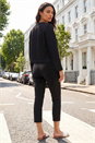 Black Beaded Trim Open Jacket, Image 3 of 4