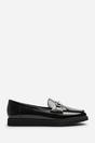 Black Brittany Snaffle Detail Hardware Trim Loafers, Image 2 of 6