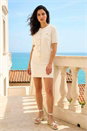 Ivory  Dusk Buttoned Knit Top, Image 2 of 5