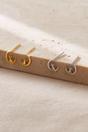 Gold Mia Gioielli Gold Sterling Silver Cat on Moon Studs, Image 1 of 2