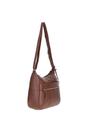 Brown 'Meath' Real Leather Shoulder Bag, Image 3 of 5