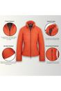 Orange Infinity Leather Orange Puffer Quilted Bomber Leather Jacket, Image 3 of 7