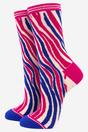 Multi Colourful Zebra Print Bamboo Socks Gift Set Box, Image 5 of 5