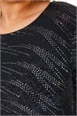 Silver Curve Shimmer Oversized Top, Image 5 of 5