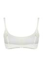 White Textured Padded Bralette Bikini Top, Image 3 of 4