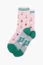 Light Pink Iced Coffee Bamboo Socks in Pink, Image 3 of 4