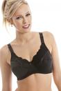 Black Non Wired Full Cup Support Mastectomy Bra, Image 5 of 5