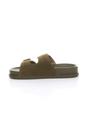 Pale Green AJVANI Pale Green Flatform Double Buckle Footbed Sandals, Image 3 of 4