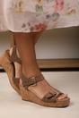 Camel Where's That From Camel Olivine Double Strap Platform Wedge, Image 6 of 6