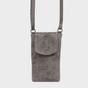 Light Grey 'THEA' Real Leather Mobile Phone Crossbody Bag, Image 1 of 6