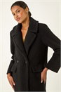 Black Borg Single Breasted Coat, Image 5 of 7