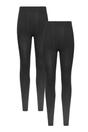 Black Brushed Isotherm Thermal Leggings 2 Pack, Image 1 of 5