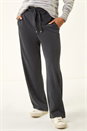 Grey Petite Cord Drawstring Trouser, Image 4 of 5
