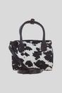 Brown Hair-On Leather Mini Crossbody Handbag, Image 1 of 4