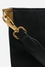 Black Where's That From Black 'Fern' Suede Shoulder Bag with Turn Lock, Image 6 of 7