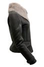 Grey Toscana Shearling Flying Jacket-Teresina, Image 5 of 6