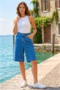 Indigo Petite Pocket Shorts, Image 2 of 4